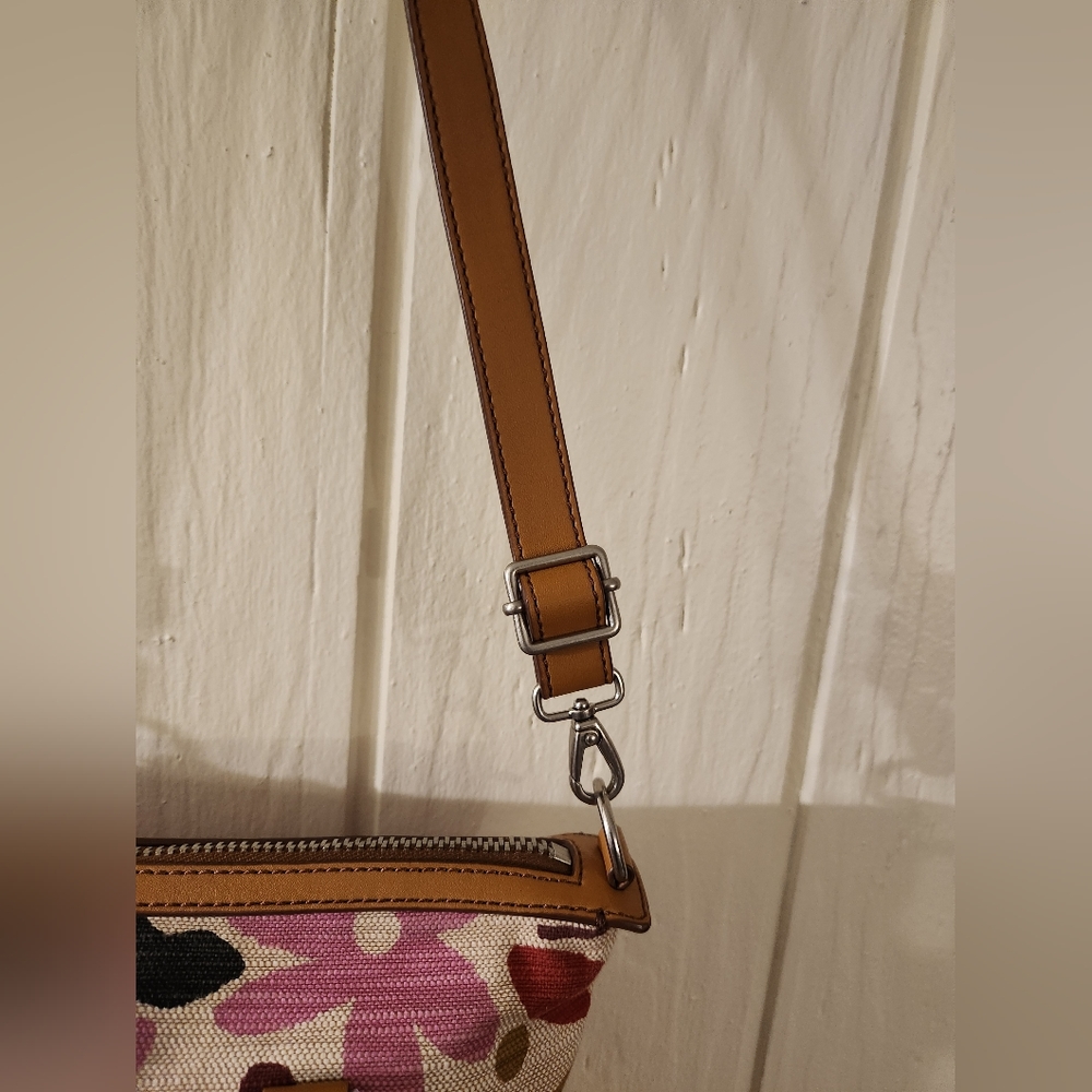Fossil Floral Handbag Purse Crossbody - Picture 9 of 16